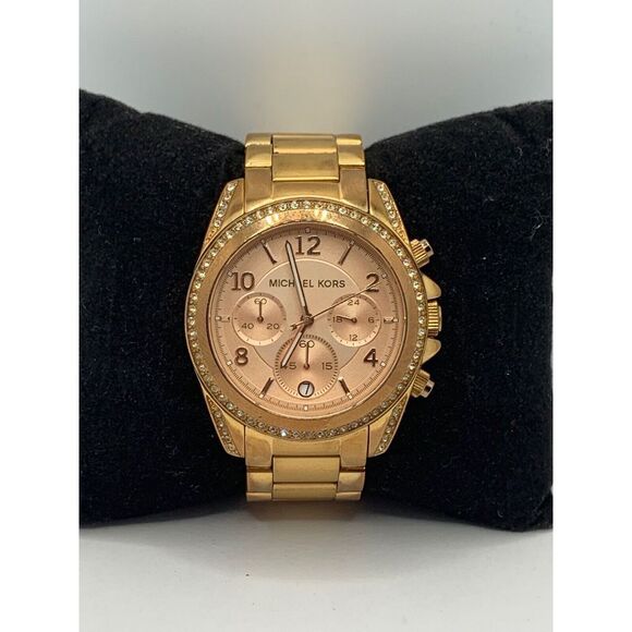 Michael Kors MK5263 Women's Gold Stainless Steel Analog Dial Quartz Watch JD236 - Picture 1 of 11